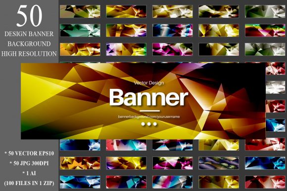 50 Polygonal Banner Design Backgrounds: Your Complete Creative Toolkit
