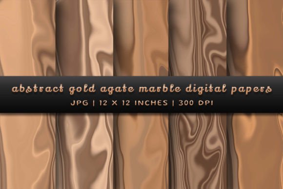 Abstract Gold Agate Marble Backgrounds for Luxury Design