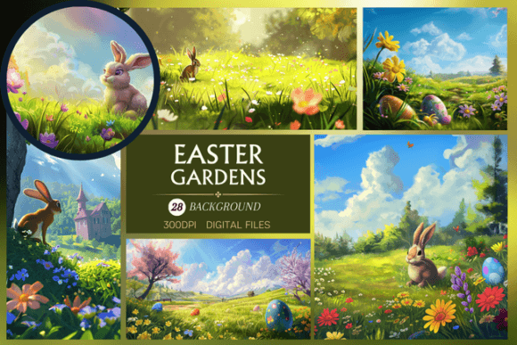 Bring Spring to Life: A Designer's Guide to Easter Gardens Backgrounds