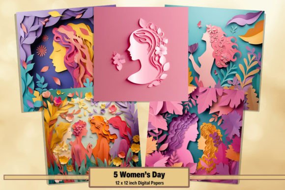 Celebrate Her Story with Digital Papers for March 8th