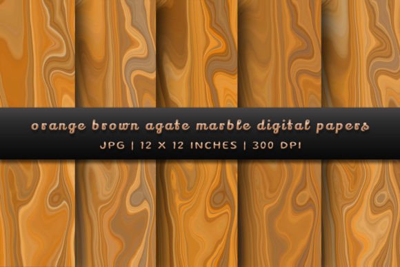Elevate Your Projects with Orange Brown Agate Marble Backgrounds