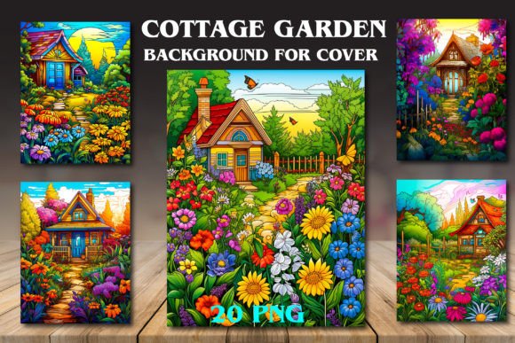 Enchanting Covers: The Allure of Cottage Garden Backgrounds