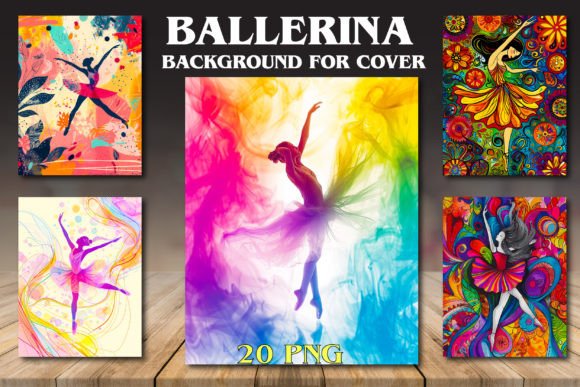 Graceful Covers: Using Ballerina Backgrounds for Designs