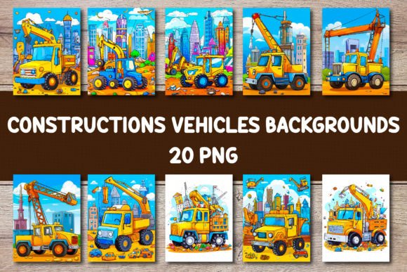 Heavy-Duty Design: Unlocking Creativity with Construction Vehicles Backgrounds