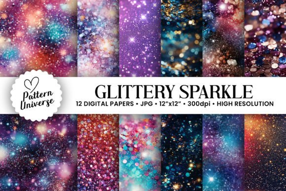 Instant Shine: Mastering Glittery Sparkle Seamless Backgrounds