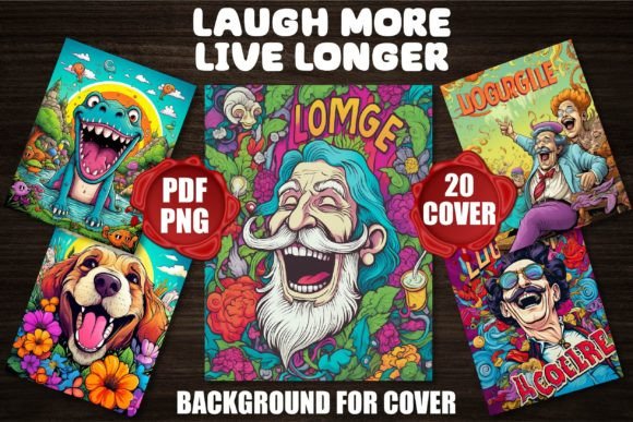 Laugh More Live Longer Backgrounds: Spreading Joy in Design