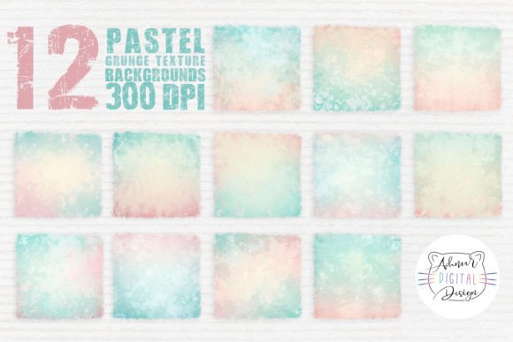 Pastel Grunge Texture Backgrounds: Soft Edge for Modern Design