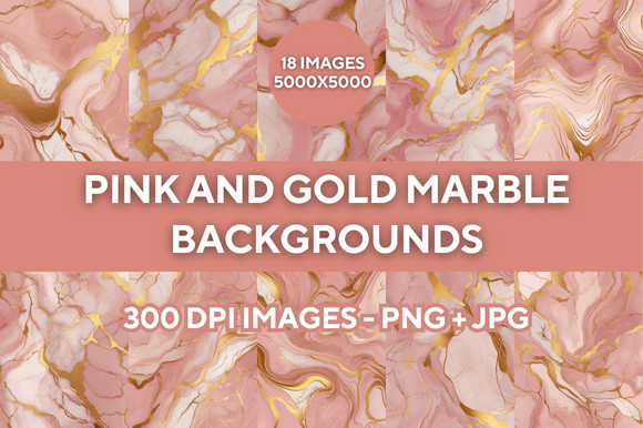 The Allure of Pink and Gold Marble Backgrounds