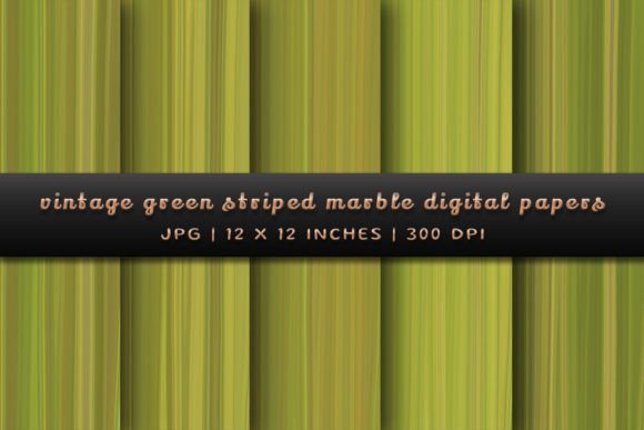 Timeless Sophistication: Vintage Green Striped Marble Backgrounds