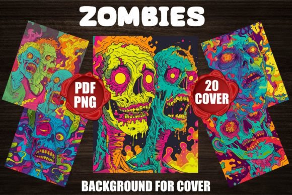 Undead Artistry: Zombies Backgrounds for Covers